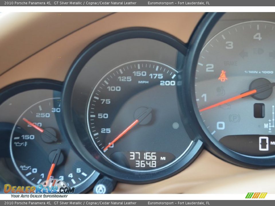 2010 Porsche Panamera 4S GT Silver Metallic / Cognac/Cedar Natural Leather Photo #32