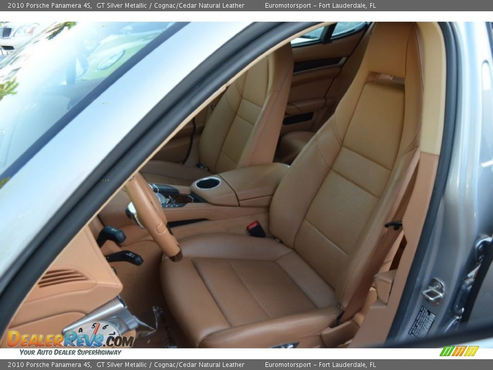 2010 Porsche Panamera 4S GT Silver Metallic / Cognac/Cedar Natural Leather Photo #37