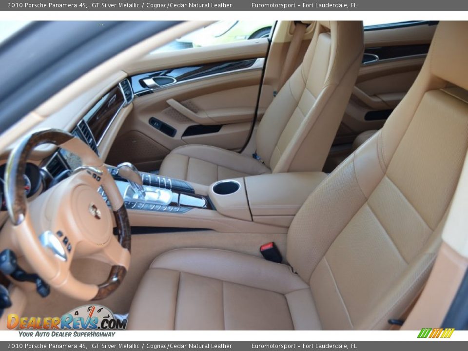 2010 Porsche Panamera 4S GT Silver Metallic / Cognac/Cedar Natural Leather Photo #42