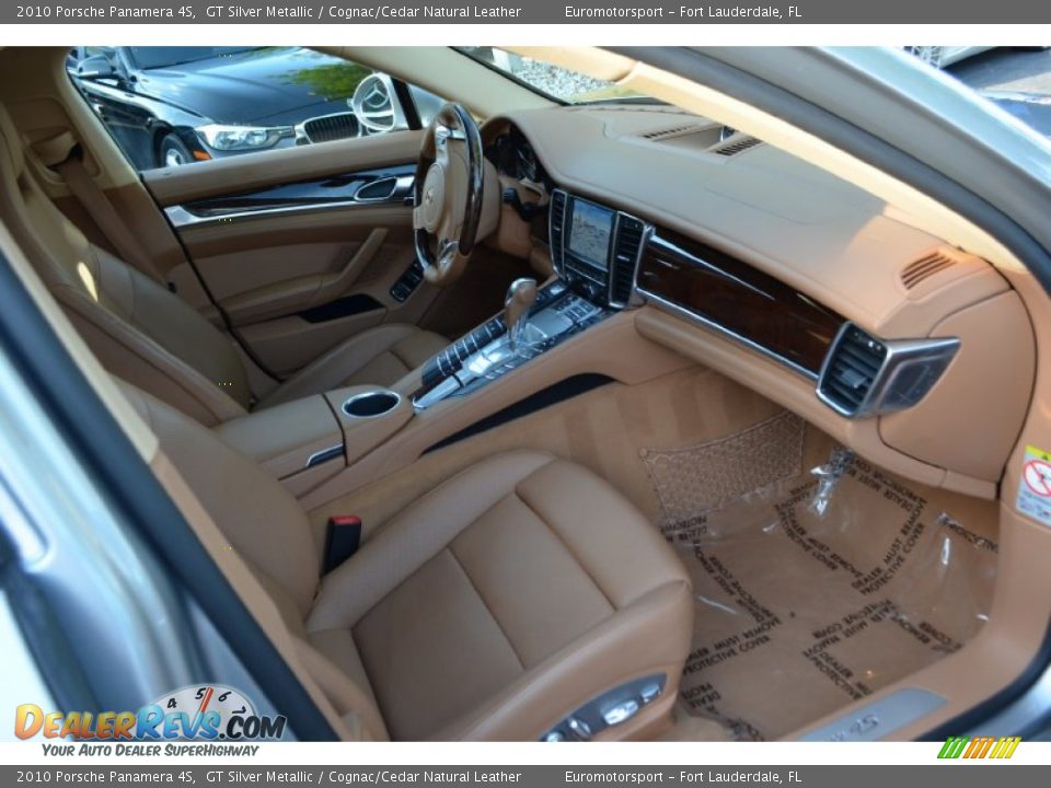 2010 Porsche Panamera 4S GT Silver Metallic / Cognac/Cedar Natural Leather Photo #51