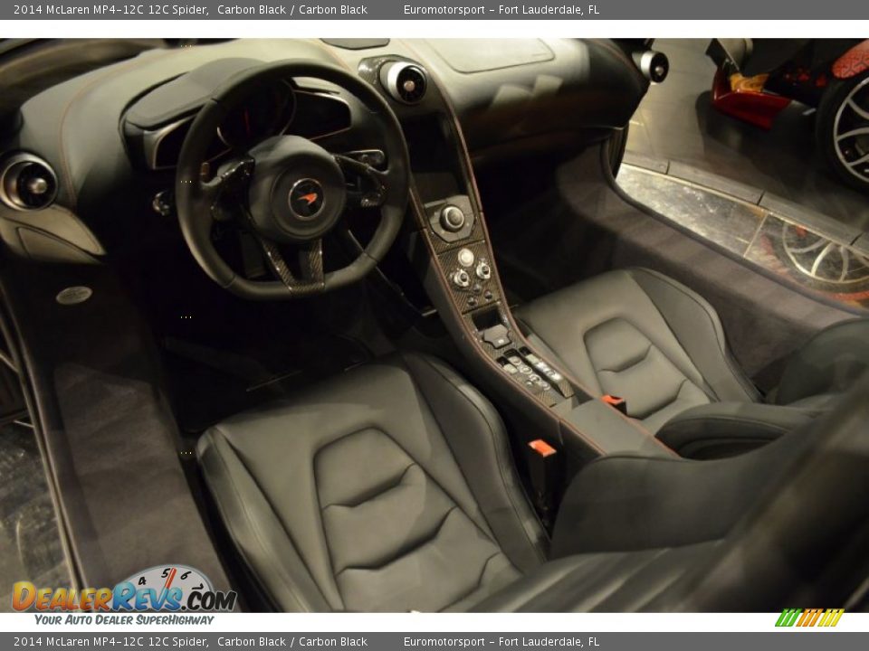 Carbon Black Interior - 2014 McLaren MP4-12C 12C Spider Photo #47