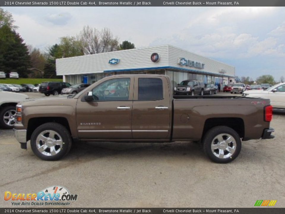 2014 Chevrolet Silverado 1500 LTZ Double Cab 4x4 Brownstone Metallic / Jet Black Photo #2
