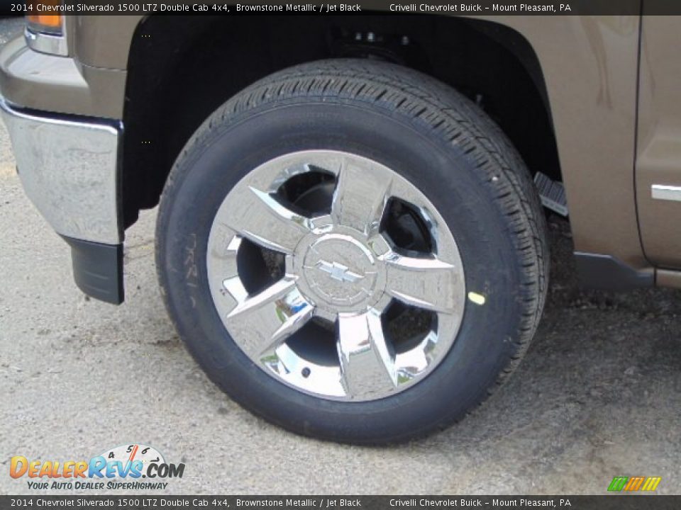 2014 Chevrolet Silverado 1500 LTZ Double Cab 4x4 Brownstone Metallic / Jet Black Photo #3