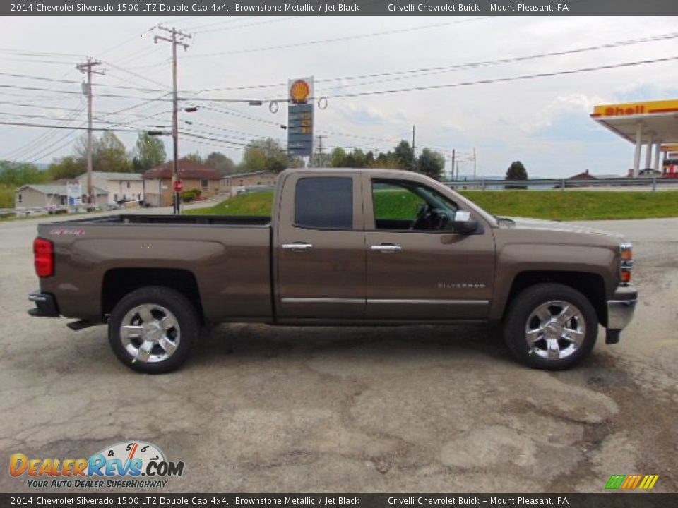 2014 Chevrolet Silverado 1500 LTZ Double Cab 4x4 Brownstone Metallic / Jet Black Photo #7