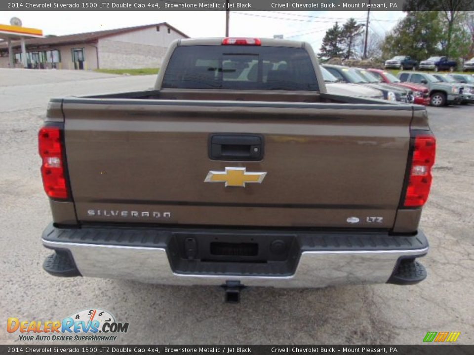 2014 Chevrolet Silverado 1500 LTZ Double Cab 4x4 Brownstone Metallic / Jet Black Photo #8