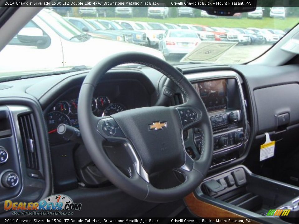 2014 Chevrolet Silverado 1500 LTZ Double Cab 4x4 Brownstone Metallic / Jet Black Photo #11