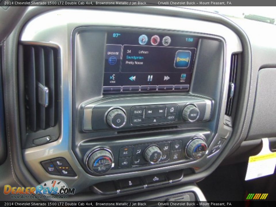 2014 Chevrolet Silverado 1500 LTZ Double Cab 4x4 Brownstone Metallic / Jet Black Photo #16