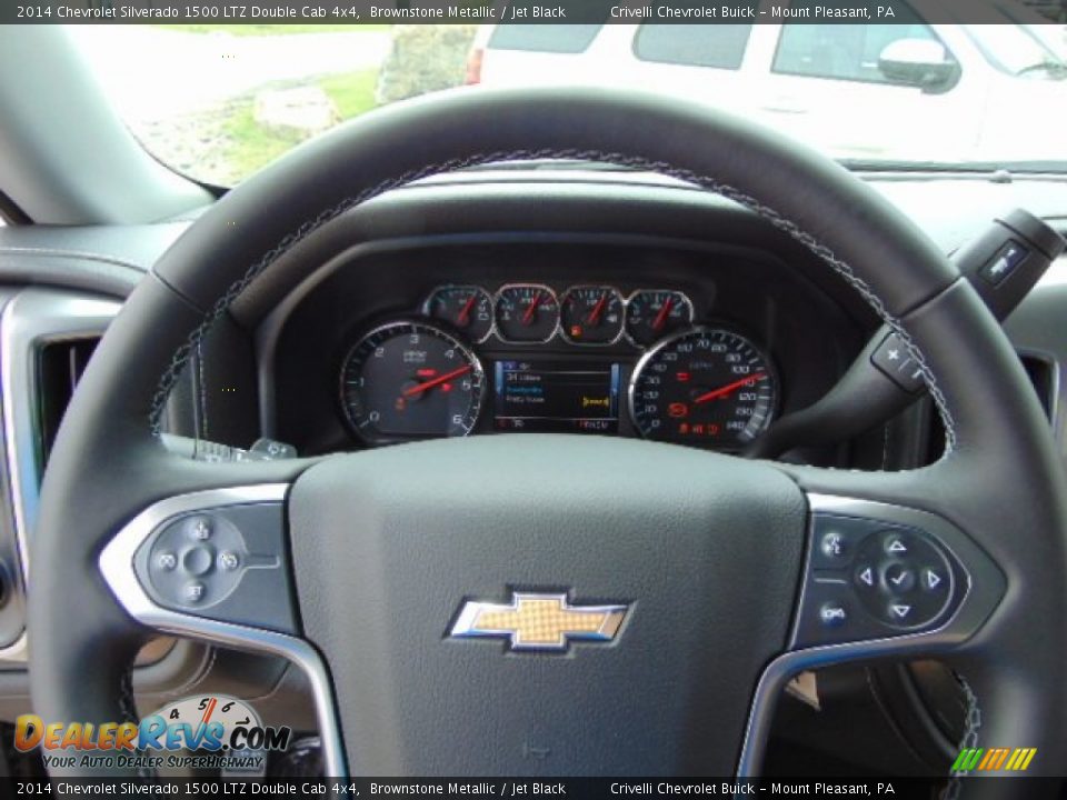 2014 Chevrolet Silverado 1500 LTZ Double Cab 4x4 Brownstone Metallic / Jet Black Photo #21
