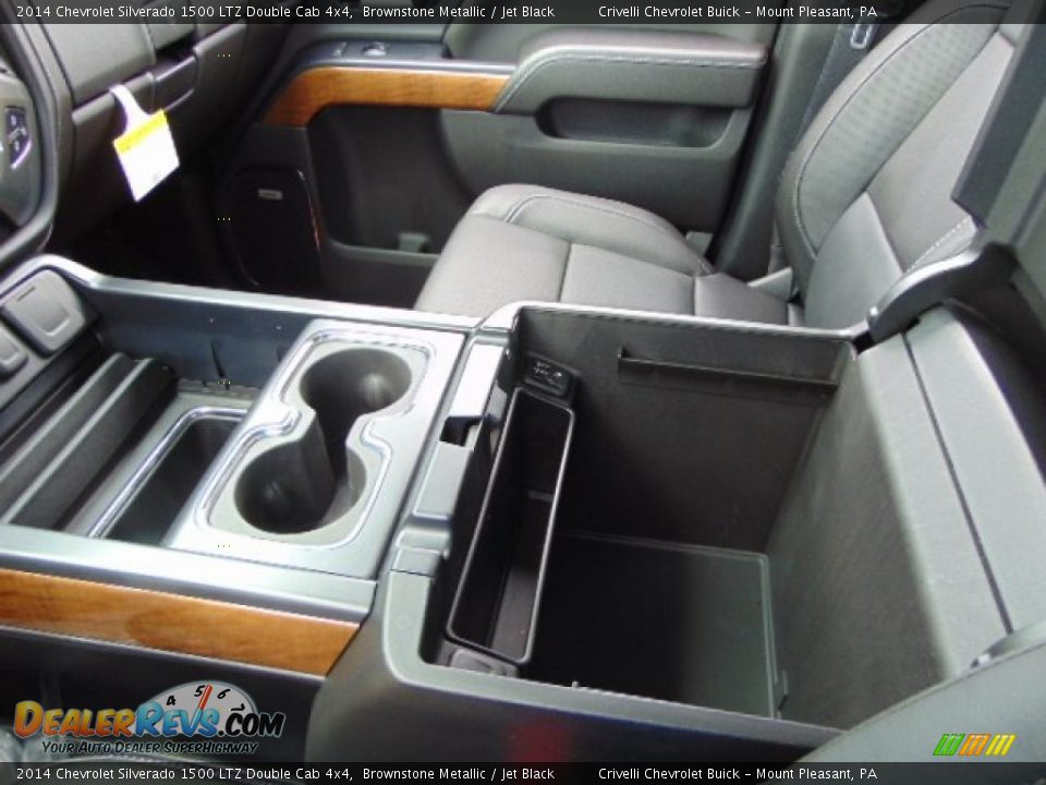 2014 Chevrolet Silverado 1500 LTZ Double Cab 4x4 Brownstone Metallic / Jet Black Photo #22
