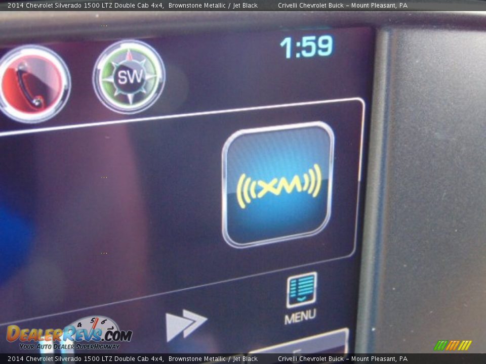 2014 Chevrolet Silverado 1500 LTZ Double Cab 4x4 Brownstone Metallic / Jet Black Photo #23