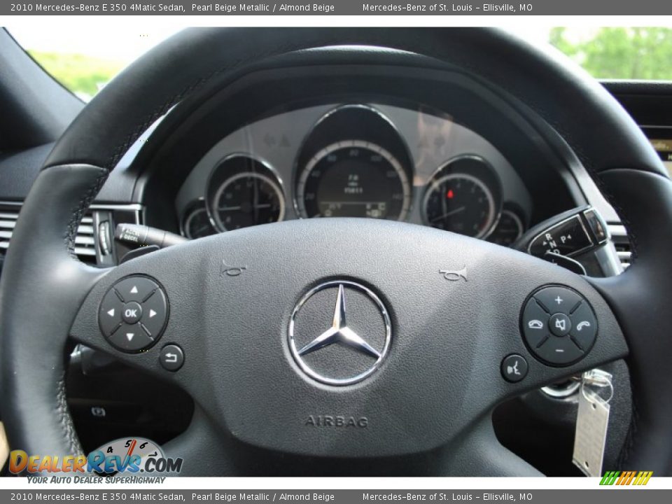 2010 Mercedes-Benz E 350 4Matic Sedan Pearl Beige Metallic / Almond Beige Photo #15
