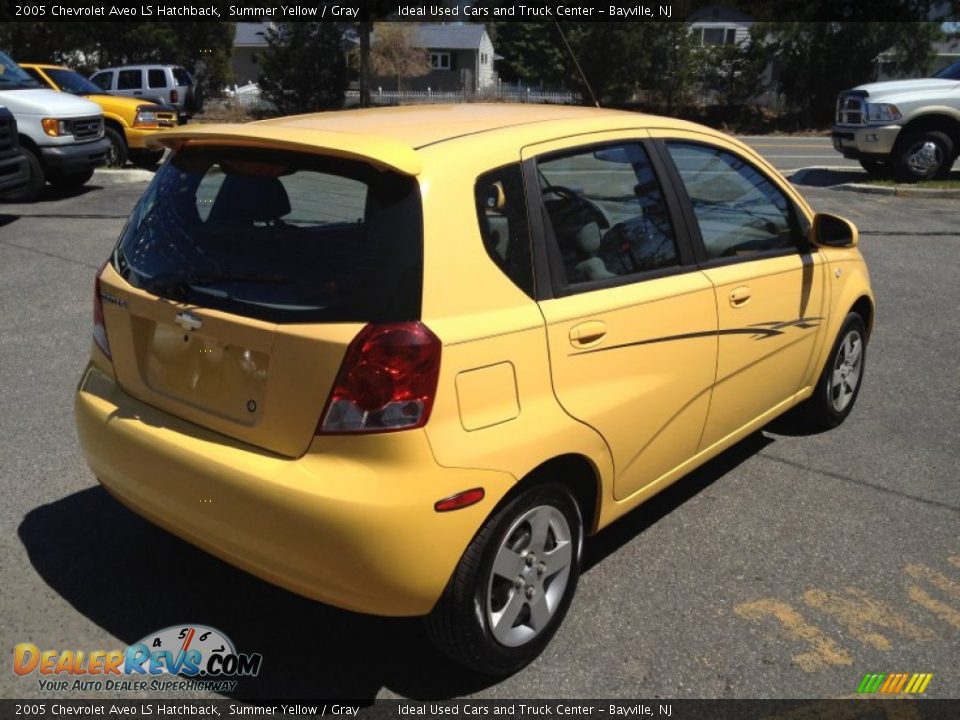 2005 Chevrolet Aveo LS Hatchback Summer Yellow / Gray Photo #14