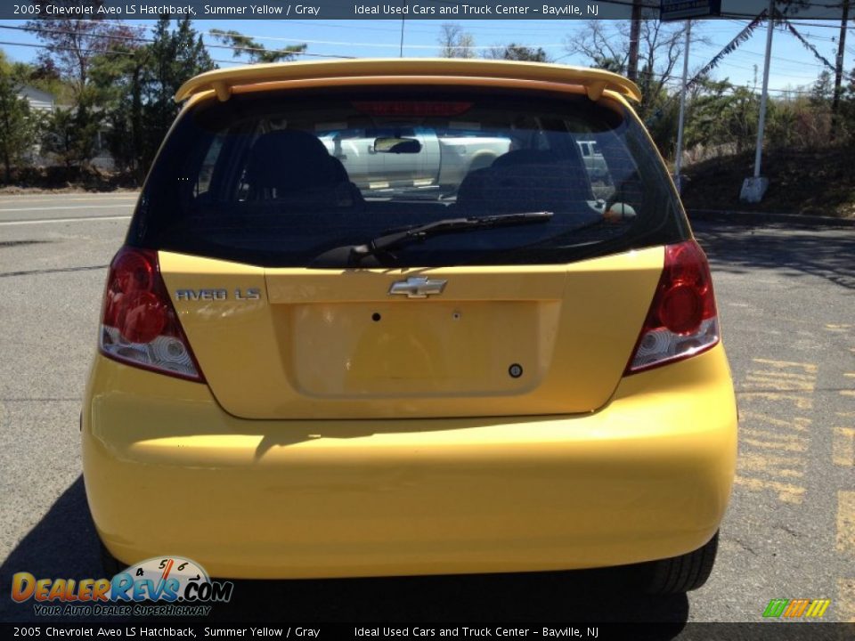 2005 Chevrolet Aveo LS Hatchback Summer Yellow / Gray Photo #15