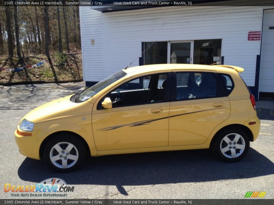 2005 Chevrolet Aveo LS Hatchback Summer Yellow / Gray Photo #18