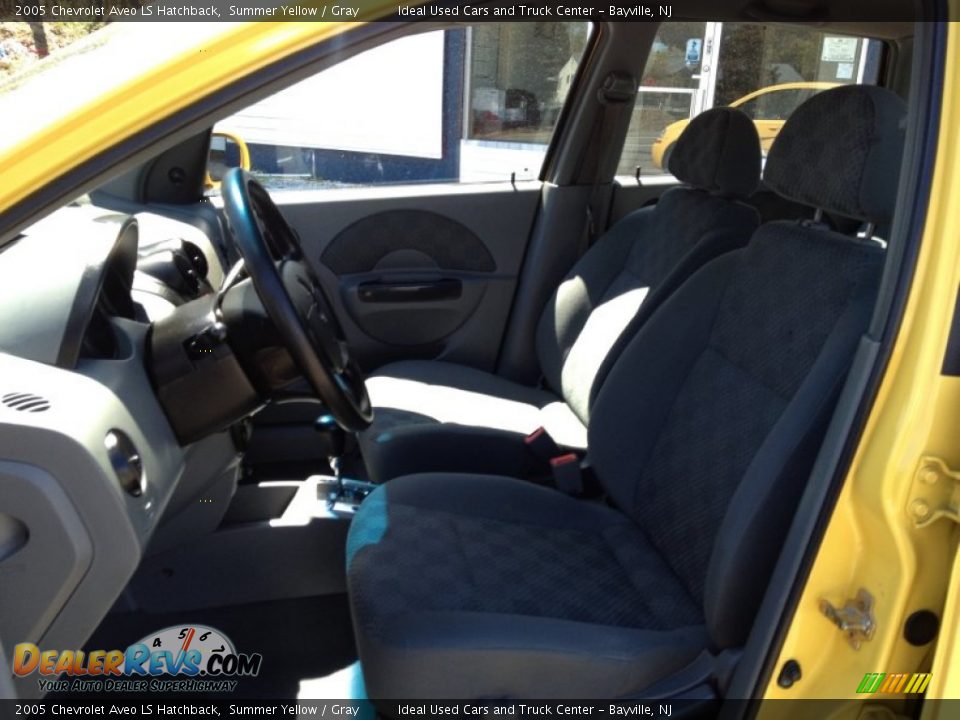 2005 Chevrolet Aveo LS Hatchback Summer Yellow / Gray Photo #24