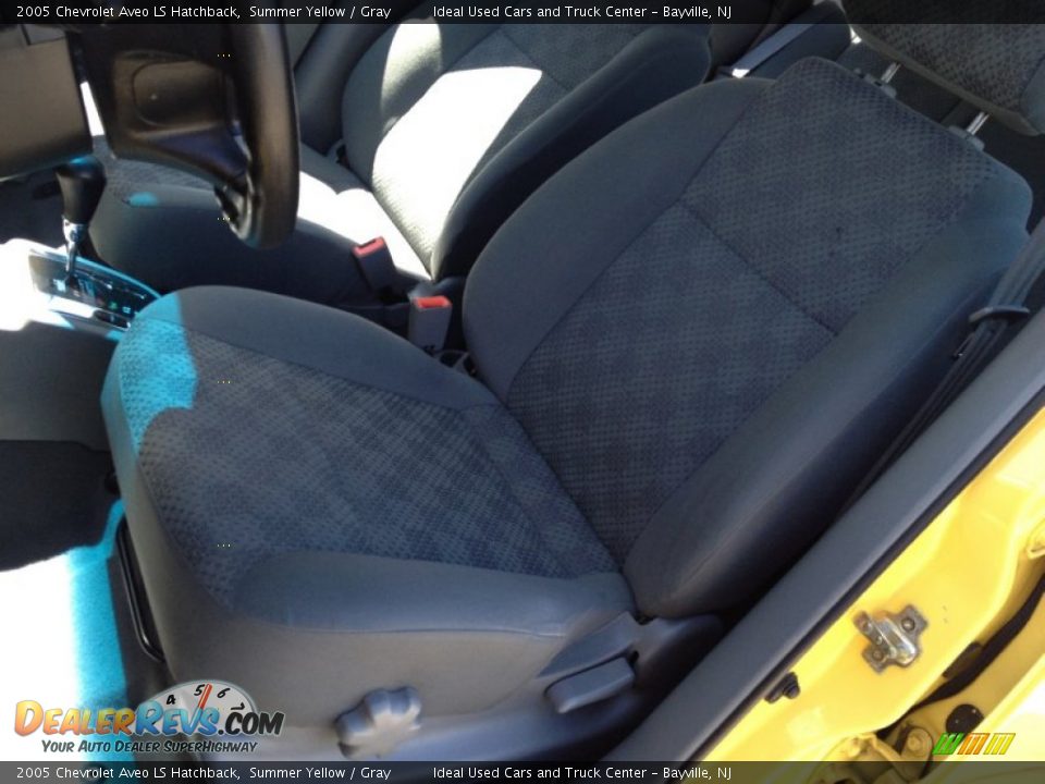 2005 Chevrolet Aveo LS Hatchback Summer Yellow / Gray Photo #25