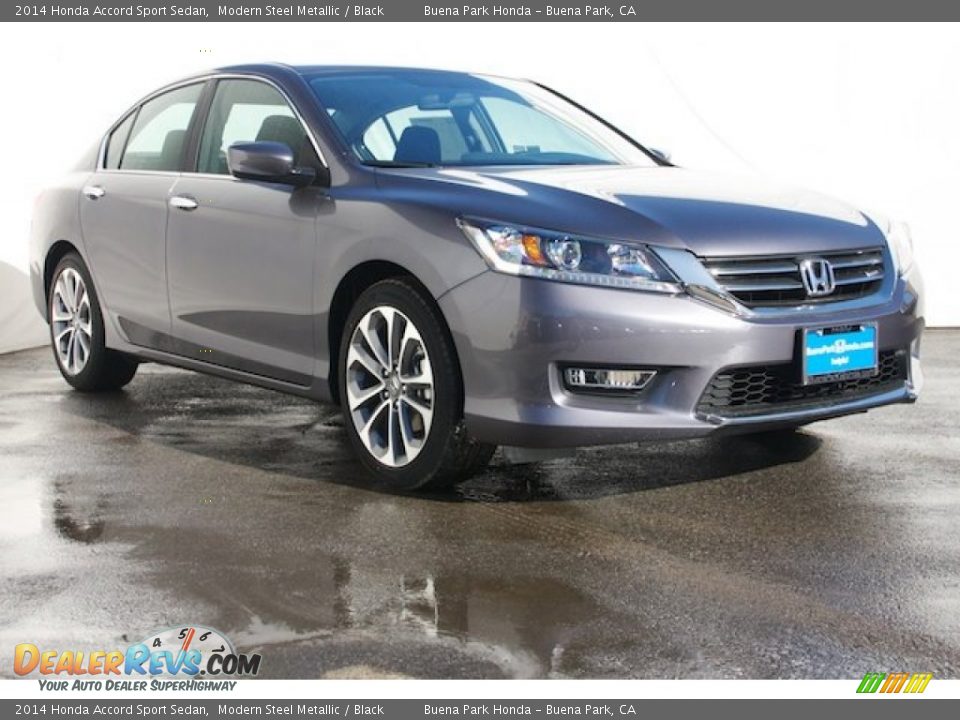 2014 Honda Accord Sport Sedan Modern Steel Metallic / Black Photo #1