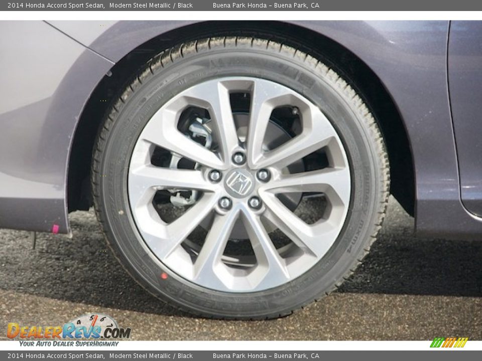 2014 Honda Accord Sport Sedan Modern Steel Metallic / Black Photo #7