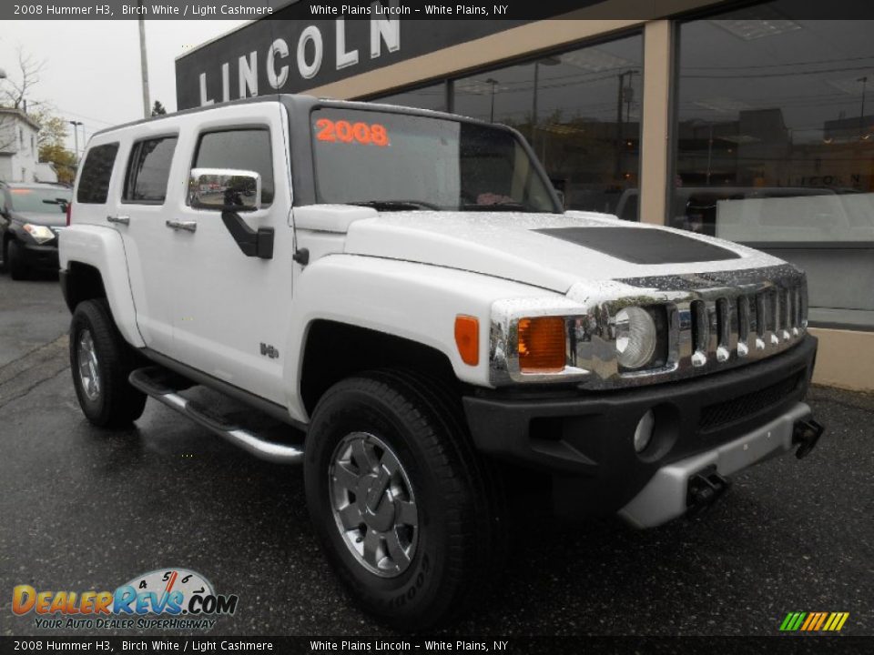 2008 Hummer H3 Birch White / Light Cashmere Photo #1