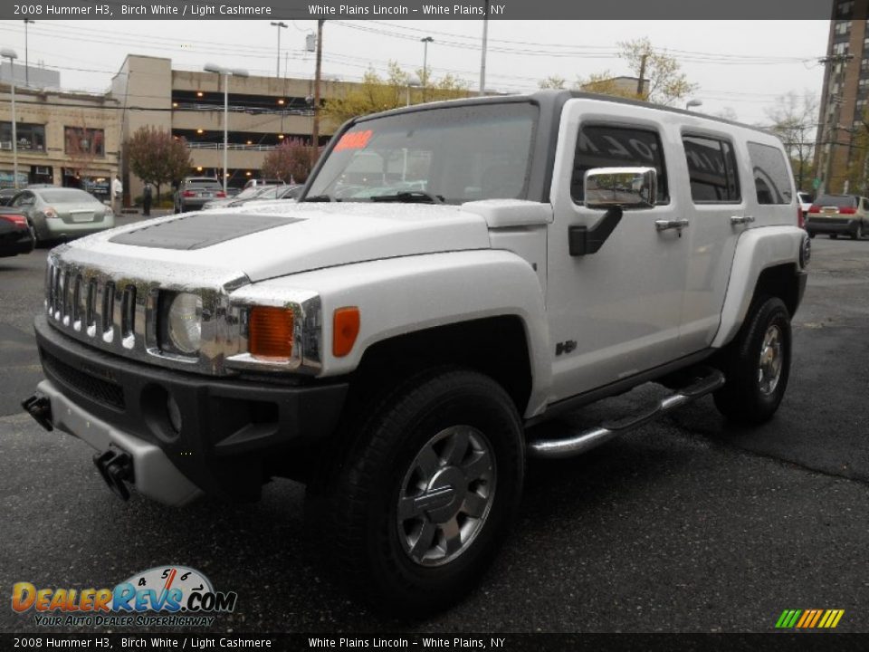 2008 Hummer H3 Birch White / Light Cashmere Photo #7