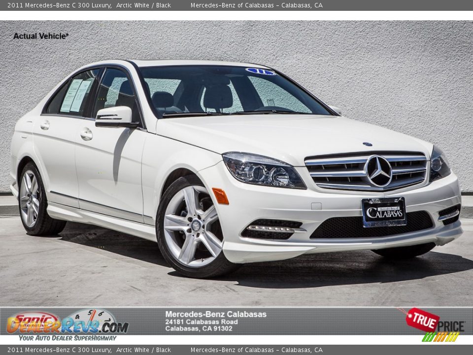 2011 Mercedes-Benz C 300 Luxury Arctic White / Black Photo #1