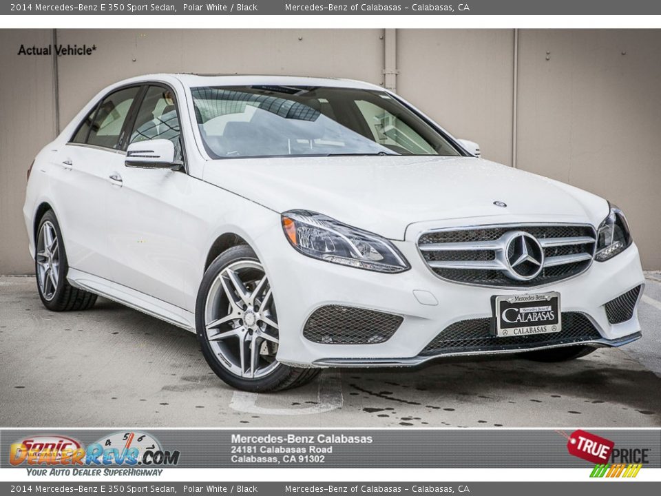 2014 Mercedes-Benz E 350 Sport Sedan Polar White / Black Photo #1