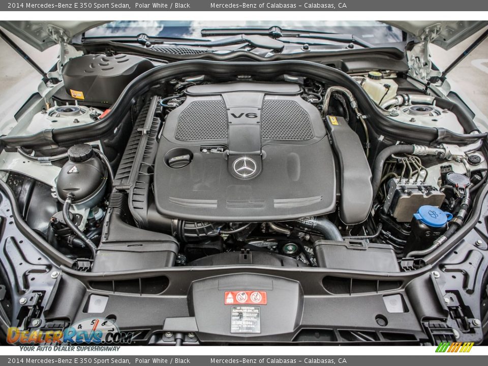 2014 Mercedes-Benz E 350 Sport Sedan Polar White / Black Photo #9