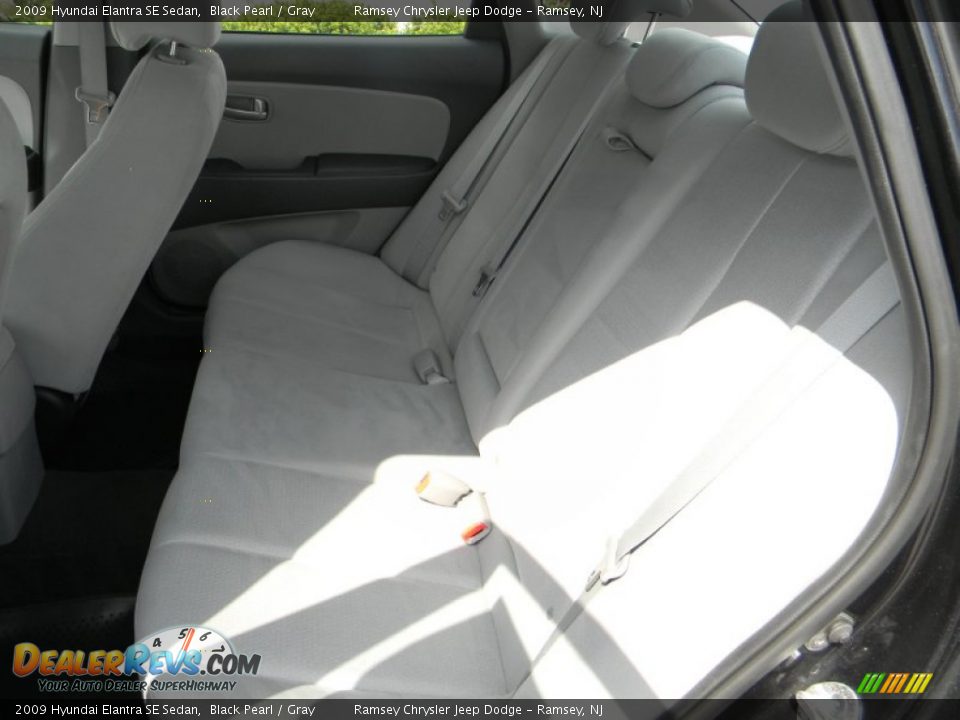 2009 Hyundai Elantra SE Sedan Black Pearl / Gray Photo #9