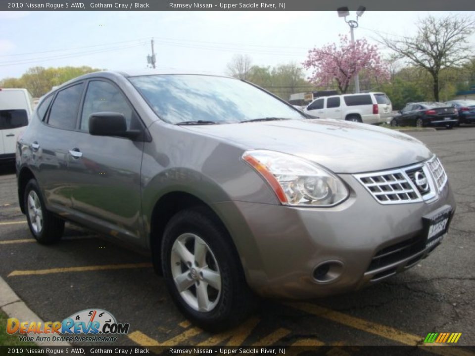 2010 Nissan Rogue S AWD Gotham Gray / Black Photo #3