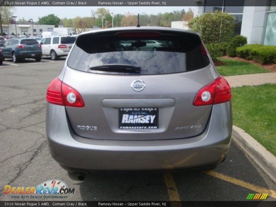 2010 Nissan Rogue S AWD Gotham Gray / Black Photo #6