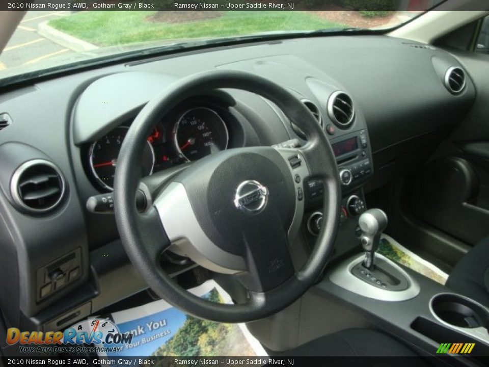 2010 Nissan Rogue S AWD Gotham Gray / Black Photo #10