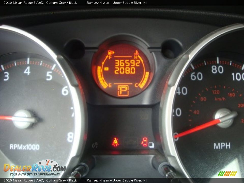 2010 Nissan Rogue S AWD Gotham Gray / Black Photo #12