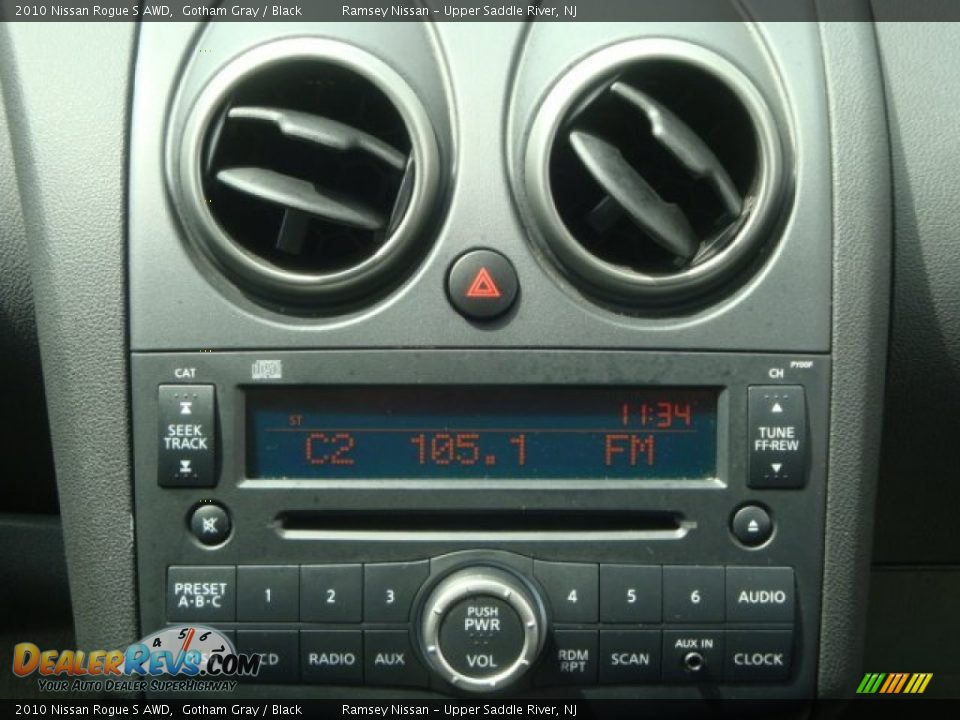 2010 Nissan Rogue S AWD Gotham Gray / Black Photo #20