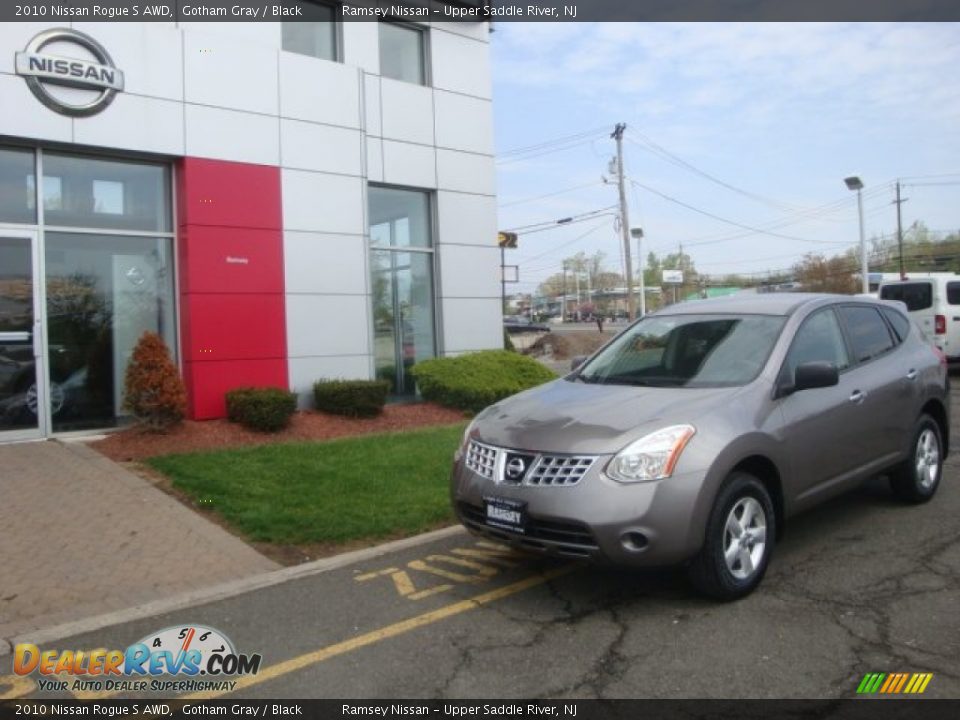 2010 Nissan Rogue S AWD Gotham Gray / Black Photo #25