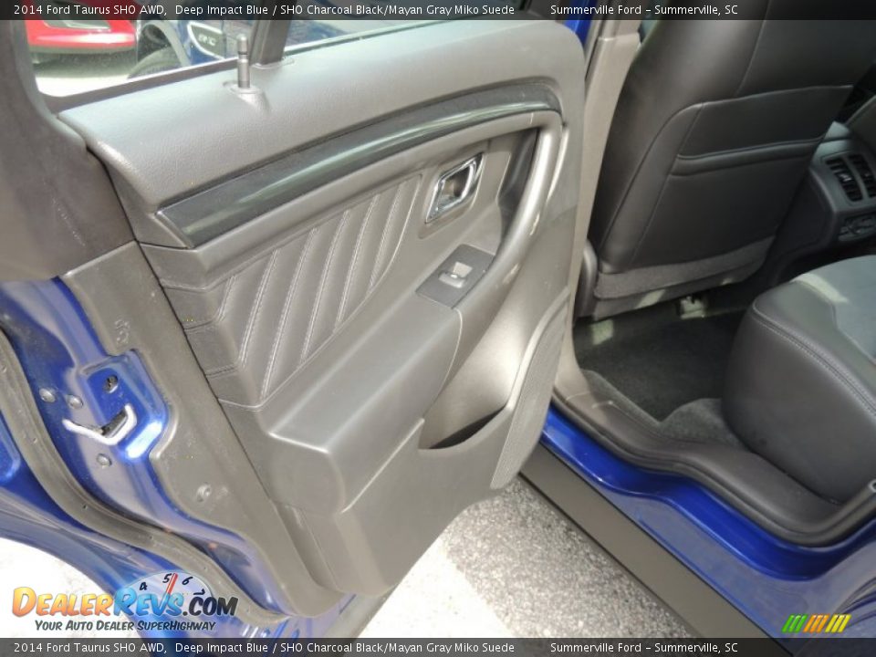 2014 Ford Taurus SHO AWD Deep Impact Blue / SHO Charcoal Black/Mayan Gray Miko Suede Photo #8