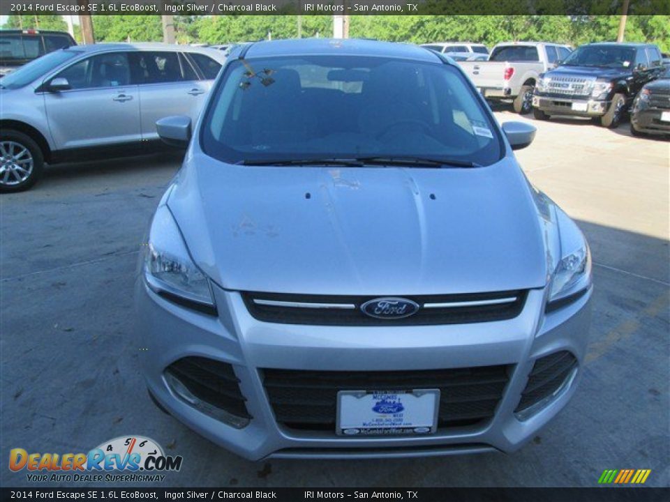 2014 Ford Escape SE 1.6L EcoBoost Ingot Silver / Charcoal Black Photo #2