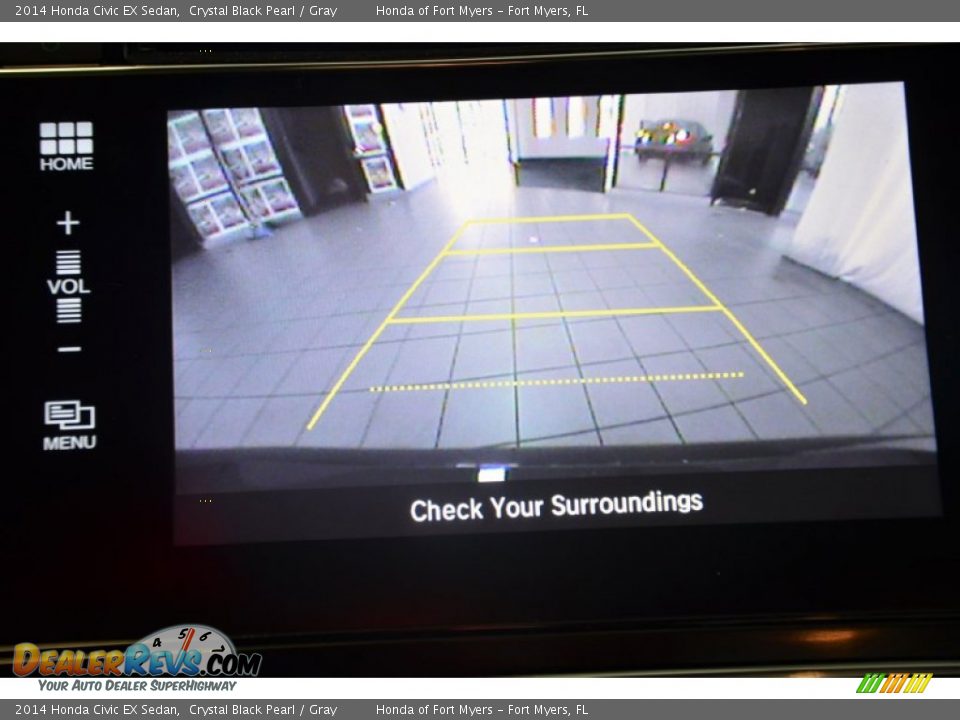 2014 Honda Civic EX Sedan Crystal Black Pearl / Gray Photo #14