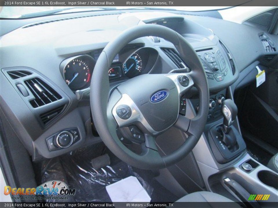 2014 Ford Escape SE 1.6L EcoBoost Ingot Silver / Charcoal Black Photo #8