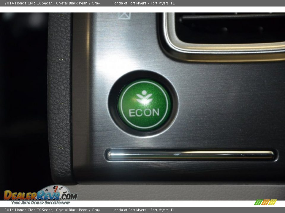 2014 Honda Civic EX Sedan Crystal Black Pearl / Gray Photo #19