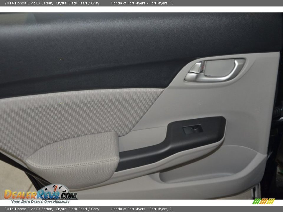 2014 Honda Civic EX Sedan Crystal Black Pearl / Gray Photo #20