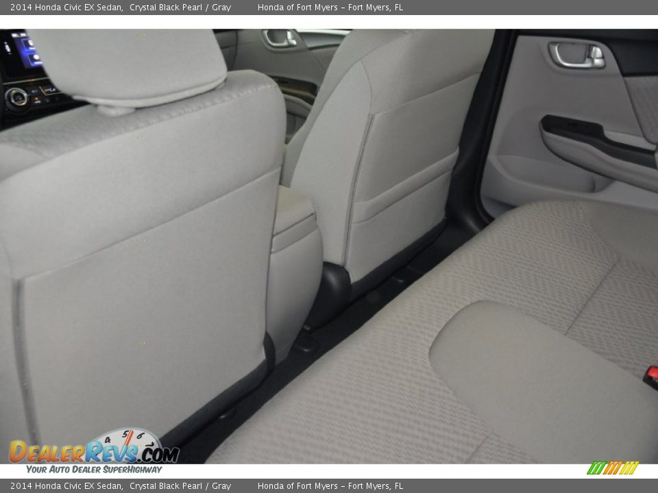 2014 Honda Civic EX Sedan Crystal Black Pearl / Gray Photo #21