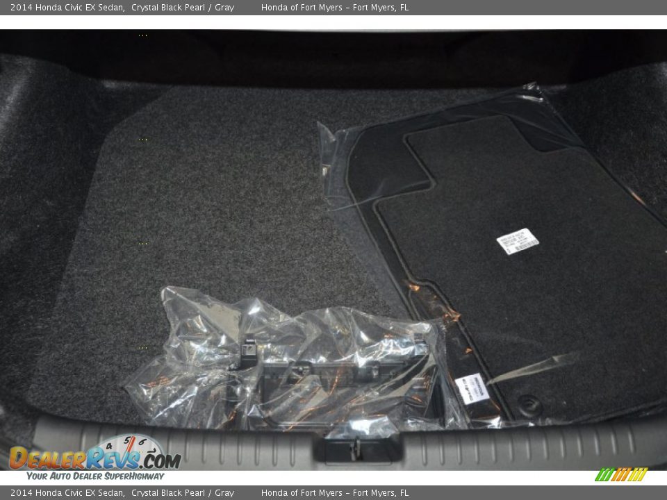 2014 Honda Civic EX Sedan Crystal Black Pearl / Gray Photo #23