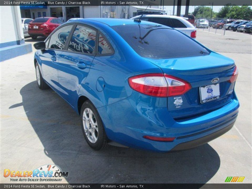 2014 Ford Fiesta SE Sedan Blue Candy / Charcoal Black Photo #5