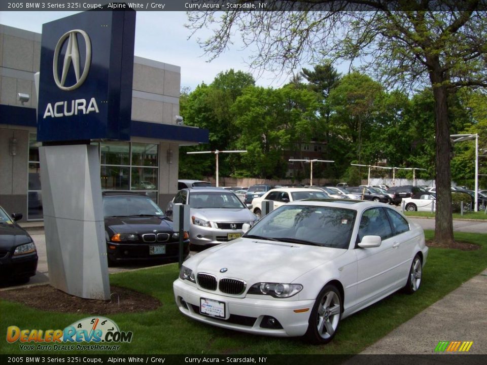 2005 BMW 3 Series 325i Coupe Alpine White / Grey Photo #1