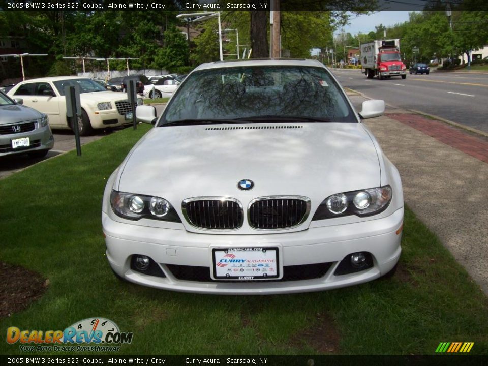 2005 BMW 3 Series 325i Coupe Alpine White / Grey Photo #2