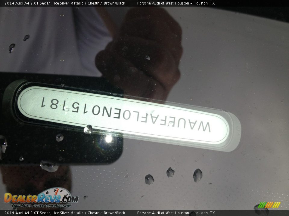 2014 Audi A4 2.0T Sedan Ice Silver Metallic / Chestnut Brown/Black Photo #3