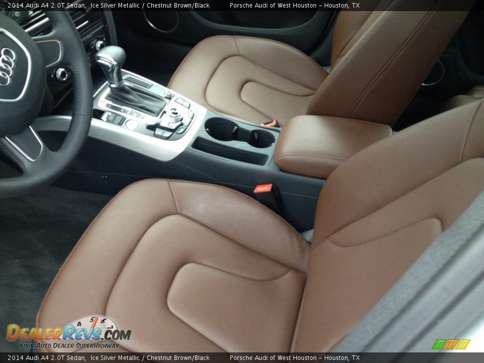 2014 Audi A4 2.0T Sedan Ice Silver Metallic / Chestnut Brown/Black Photo #4