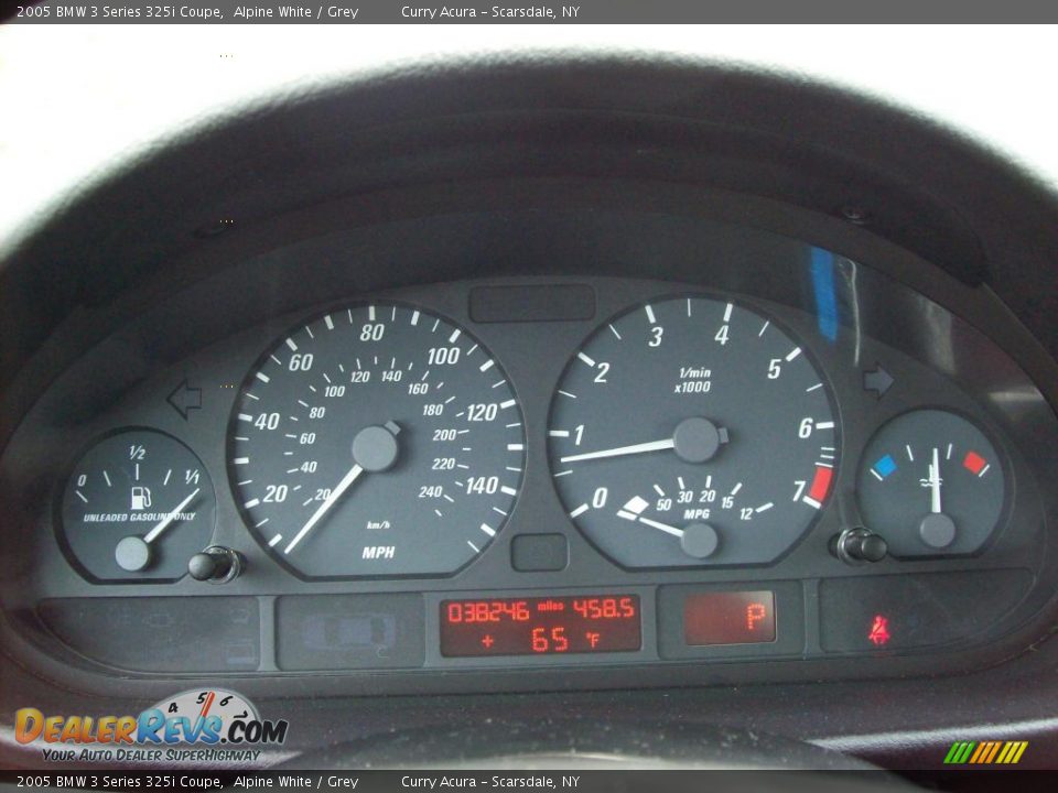 2005 BMW 3 Series 325i Coupe Alpine White / Grey Photo #16