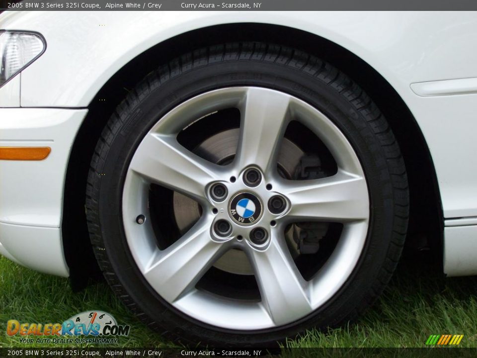 2005 BMW 3 Series 325i Coupe Alpine White / Grey Photo #21