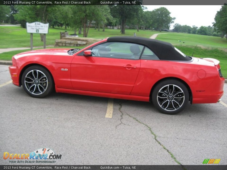 2013 Ford Mustang GT Convertible Race Red / Charcoal Black Photo #2